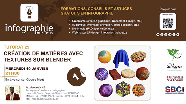 Tutorat 29 : Création de matières avec textures sur Blender (Partie 1)